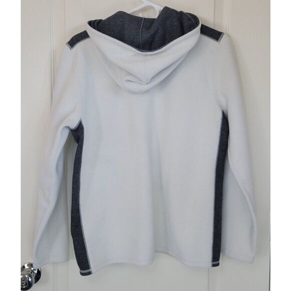 Eddie Bauer White Fleece Jacket - Picture 2 of 4